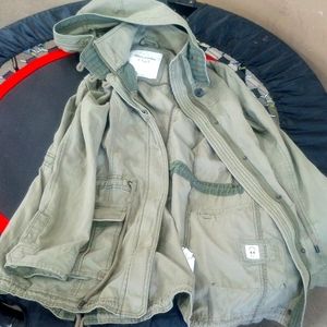 Women's Olive Hooded Jacket